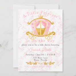 Invitación Una pequeña princesa está en camino a la invitació