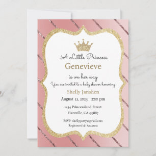 Invitación Una pequeña princesa está en camino Invitación, Ti