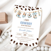 Una pequeña rodeo del oeste salvaje baby shower de