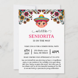 Invitación Una pequeña señorita está de camino a Baby Shower