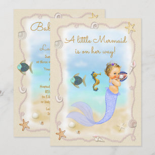 Invitación ¡Una pequeña sirena está en camino!