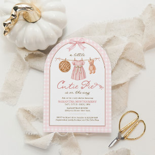 Invitación Una pequeña tarta adorable está en camino Baby Sho