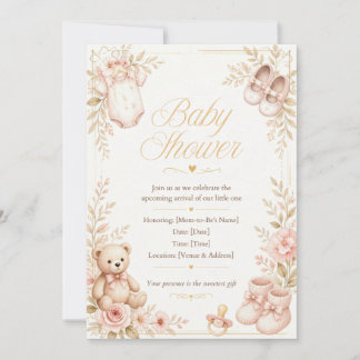 Invitación Una pequeña ternura está en camino Baby Shower