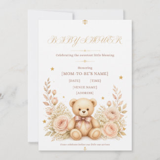 Invitación Una pequeña ternura está en camino Baby Shower
