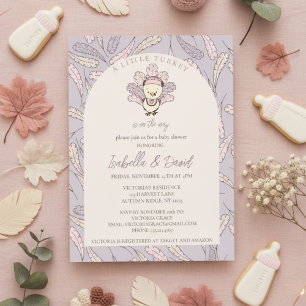 Invitación Una pequeña Turquía está en camino hacia el otoño