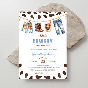Invitación Una pequeña vaquera fiesta de bebé Rodeo del Salva