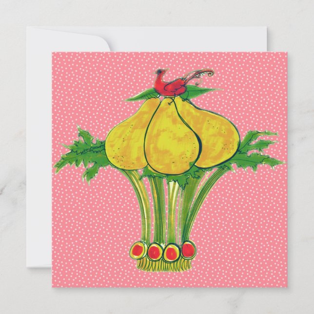 Invitación Una Perdiz en un Peral (Anverso)