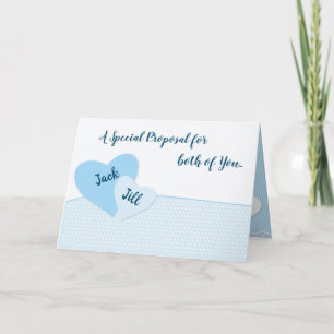 Invitación Una propuesta especial paria para los dos azules