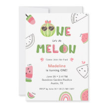 Una sandía de Melón Cumpleaños de niña por primera