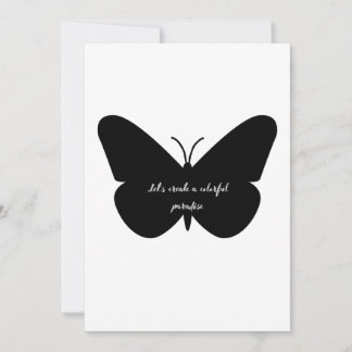 Invitación Una simple cita en una simple mariposa