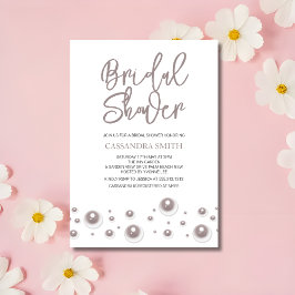 Invitación Una simple ducha de novia de Pearl Blanca