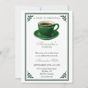 Invitación Una taza de café para el bebé está en camino Baby 