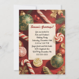 Invitación Una temporada de Navidades de tratamientos Fiesta