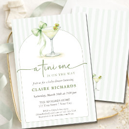 Invitación Una Tini Uno Está En Camino Arco De Fiesta De Bebé