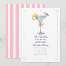 Una Tini Uno Está en Camino Martini Baby Shower