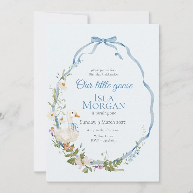 Invitación Una tonalidad de agua de cumpleaños de un imbécil (Anverso)