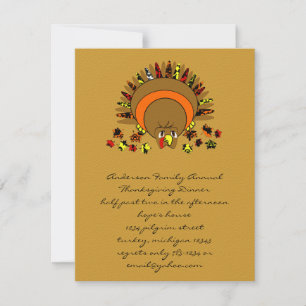 Invitación Una Turquía linda