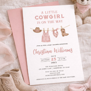 Invitación 🤠 Una Vaquera Pequeña Está En Camino
