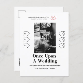 Invitación una vez a un boda