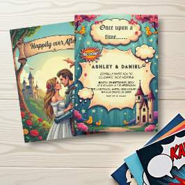 Invitación Una Vez, El Boda Fairytale Castle Woodland