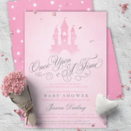 Invitación Una Vez, Fairytale Castle Chica Baby Shower