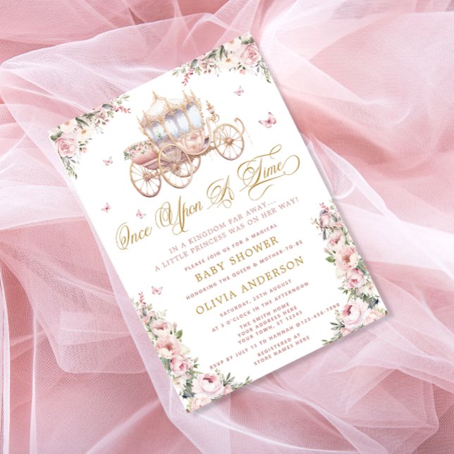 Invitación Una Vez, Princess Carrie Baby Shower (Subido por el creador)