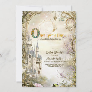 Invitación Una vez, un castillo de cuento de hadas