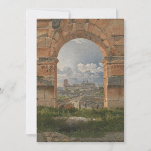 Invitación Una vista a través de tres arcos del Coliseo