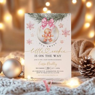 Invitación Unas Galletas Adornos de Pan de Jengibre Baby Show