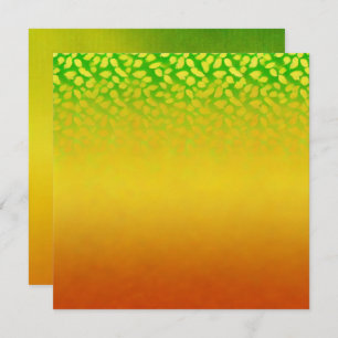 Invitación Unas hojas de fundición otoñales impresas Ombre Sc