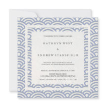 Unas olas azul morado suave elegante boda de playa