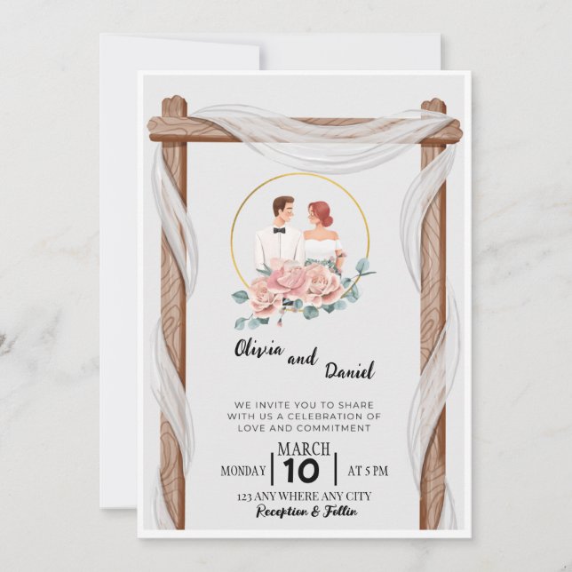 Invitación Únase a nosotros para la celebración Bo (Anverso)