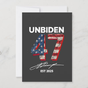 Invitación Unbiden 47 Trump Este. 4 De Julio De 2025