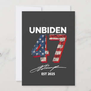 Invitación Unbiden 47 Trump Este. 4 De Julio De 2025