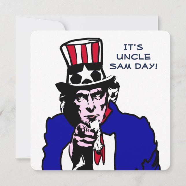 Invitación Uncle Sam Day (Anverso)