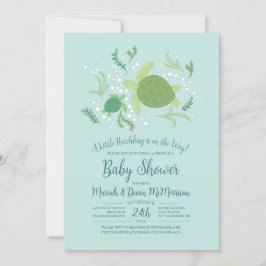 Invitación Under Sea Turtles Baby Shower