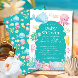 Invitación Under the Sea Adventure Baby Shower
