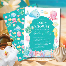 Invitación Under the Sea Adventure Baby Shower