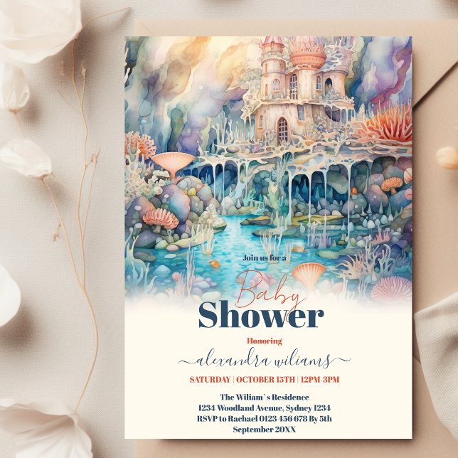 Invitación Under the Sea Animals Baby Shower (Subido por el creador)