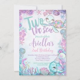 Invitación Under the Sea Animals Birthday Invitation