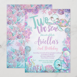 Invitación Under the Sea Animals Birthday Invitation