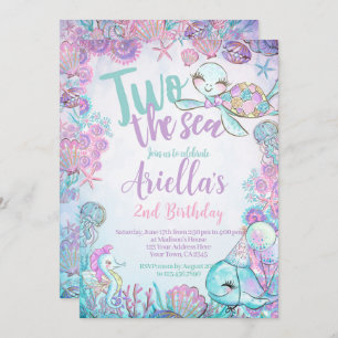 Invitación Under the Sea Animals Birthday Invitation