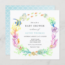 Invitación Under the Sea Baby Shower