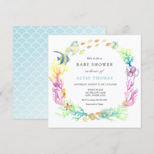 Invitación Under the Sea Baby Shower