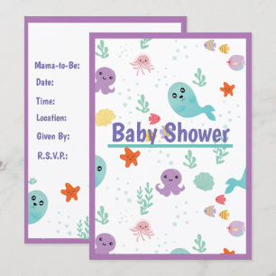 Invitación Under the Sea Baby Shower