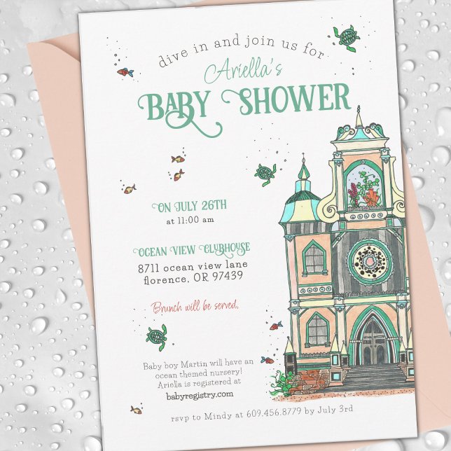 Invitación Under the Sea Baby Shower (Subido por el creador)