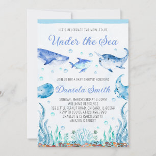 Invitación Under the Sea Baby Shower