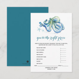 Invitación Under the Sea Baby Shower Games