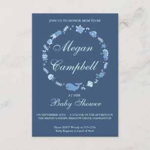 Invitación Under the Sea Baby Shower Invitation