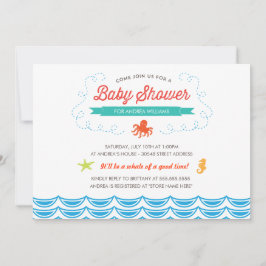 Invitación Under the Sea Baby Shower Invite